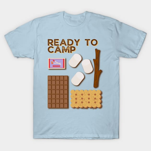 Ready to Camp (Smores) T-Shirt by EmilyBickell